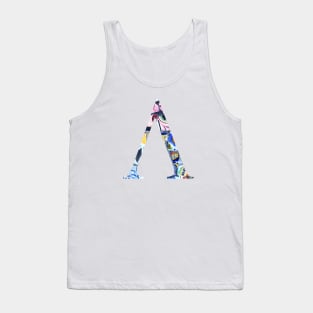 Barcelona Gaudi Mosaic Lambda Greek Sorority Letter Tank Top